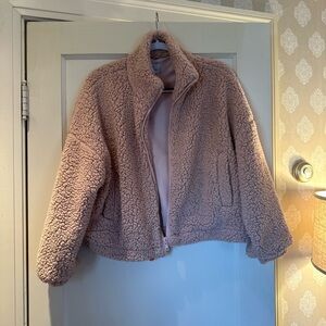 UO Pink Cozy Sherpa Jacket